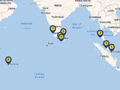 Mapa plavby