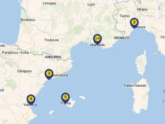 Mapa plavby