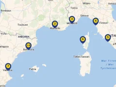 Mapa plavby